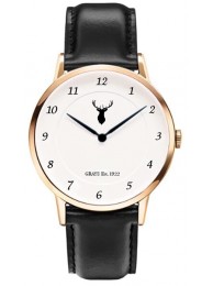 Watch Monarch Stag Black Leather Strap