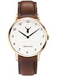 Watch Monarch Stag Brown Leather Strap