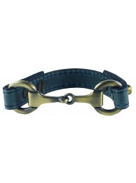 Anna Snaffle Bracelet Blue