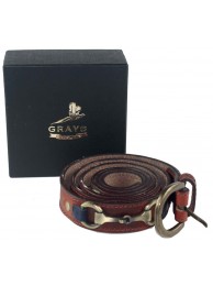 Maple Belt Slim Navy 44