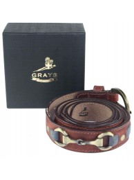 Maple Belt Slim Grey 38