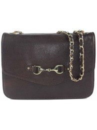 Elizabeth Evening Bag In Fine Leather Brown