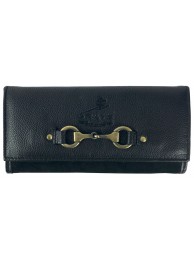 Lily Purse In Fine Leather Black/suede