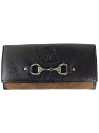 Lily Purse In Fine Leather/suede Brown
