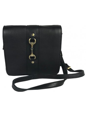 Julia Side Bag Fine Leather Black