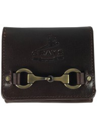 Jodie Compact Purse Natural Leather Brown