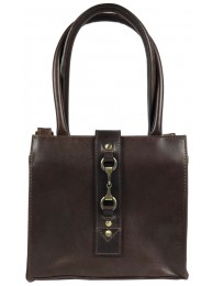 Mini Alice Handbag Natural Leather Brown