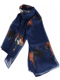 Scarf Dressage Navy from Grays Country Gifts