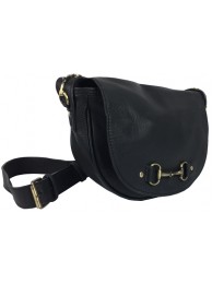 Haston Bag In Fine Leather And Suede Black