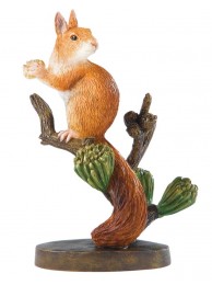 Red Squirrel With Acorn