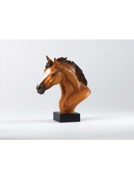 Thoroughbred Bust (chestnut) (le: 250) By Jane Burn Height: 19.0cm Was £75
