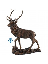 Stag Walking Bronzed
