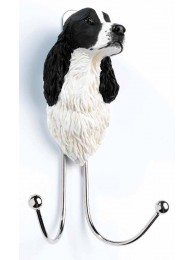 Springer Spaniel Dog Lead Hook Black & White