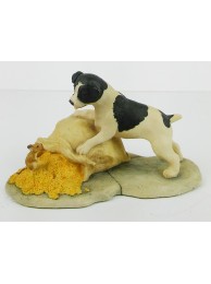 Terrier Pup And Mouse