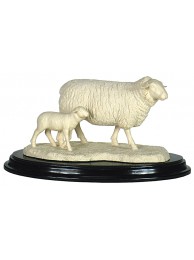 Suffolk Ewe & Lambs (white)